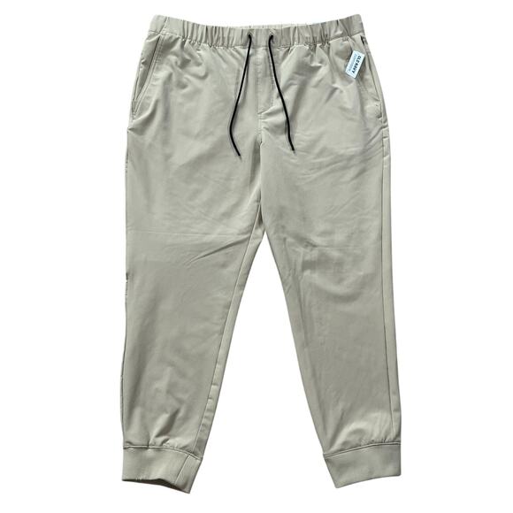 NWT Old Navy Mens Khaki Stretch Tech Jogger Pants Size XL - Picture 1 of 8